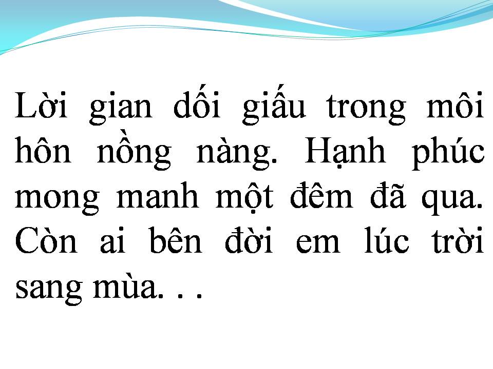 Lời bài hát HẠNH PHÚC MONG MANH