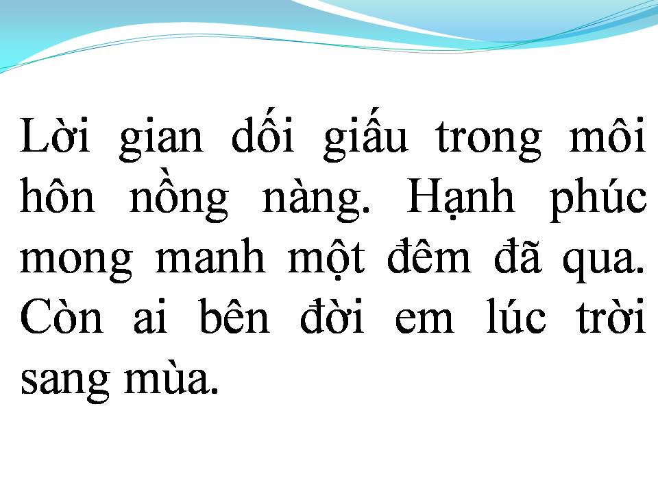 Lời bài hát HẠNH PHÚC MONG MANH