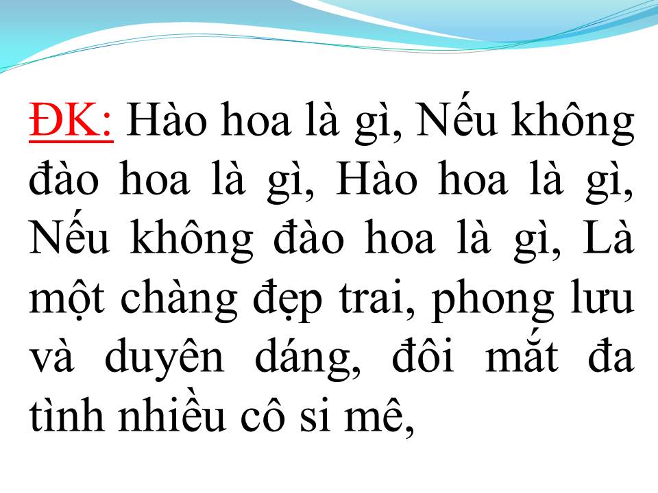 Lời bài hát HÀO HOA