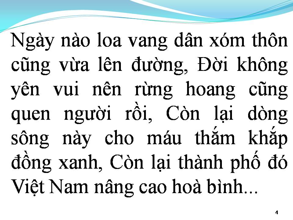 Lời bài hát HÁT CHO DÂN TÔI NGHE