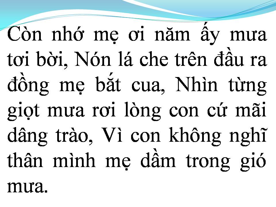 Lời bài hát BÚN RIÊU CUA ĐỒNG