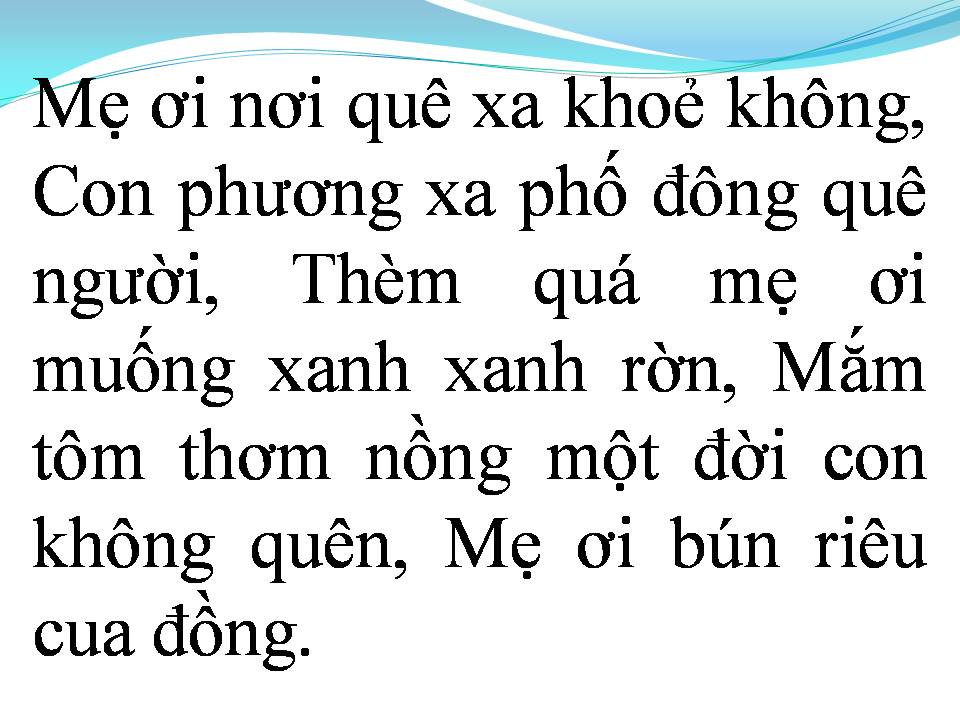 Lời bài hát BÚN RIÊU CUA ĐỒNG