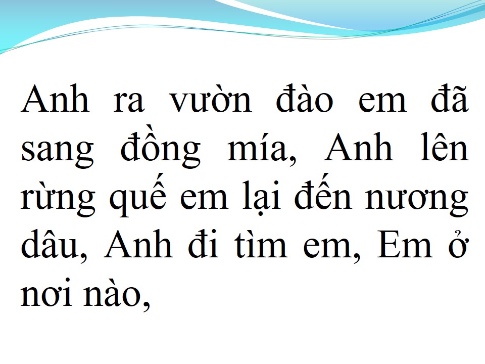 Lời bài hát ĐI TÌM CÂU HÁT LÝ THƯƠNG NHAU
