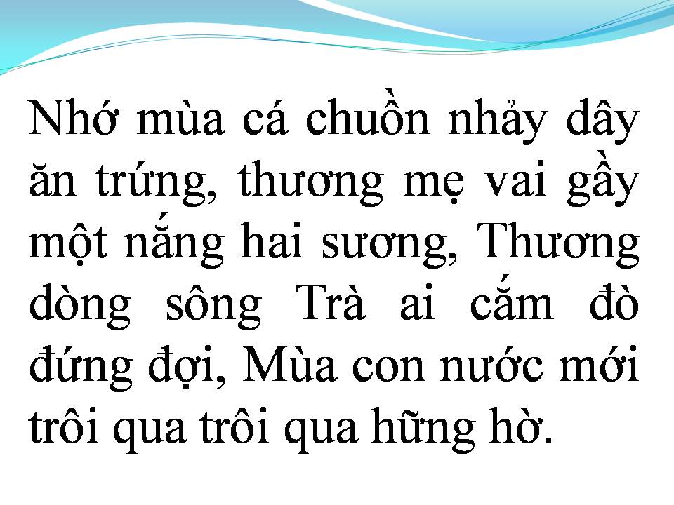 Lời bài hát QUẢNG NGÃI NHỚ THƯƠNG