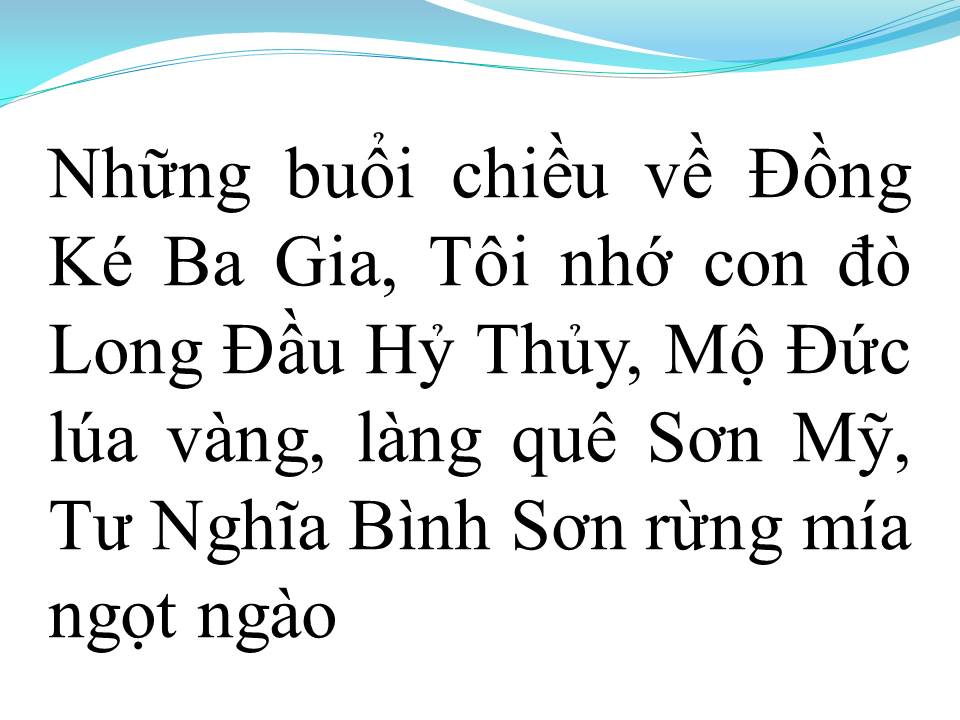 Lời bài hát QUẢNG NGÃI TRONG TÔI