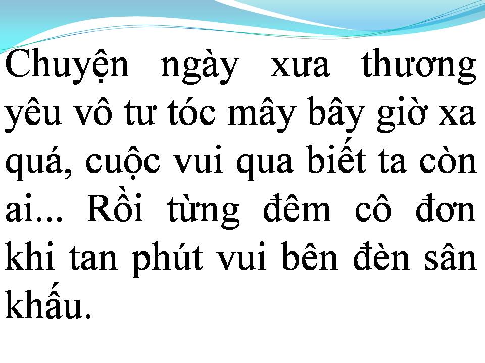 Lời bài hát HÁT CHO MỘT DÒNG SÔNG