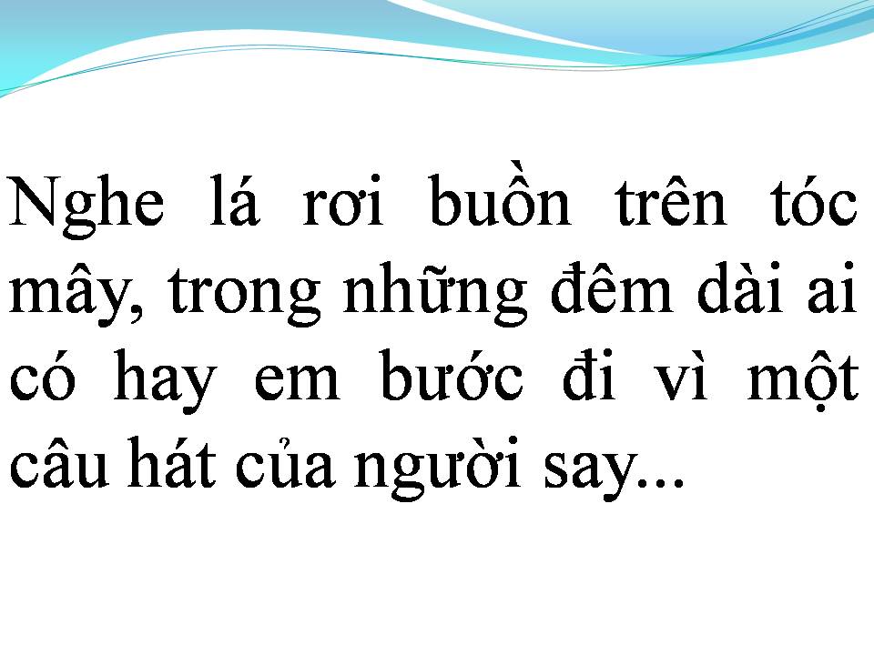 Lời bài hát HÁT CHO MỘT DÒNG SÔNG