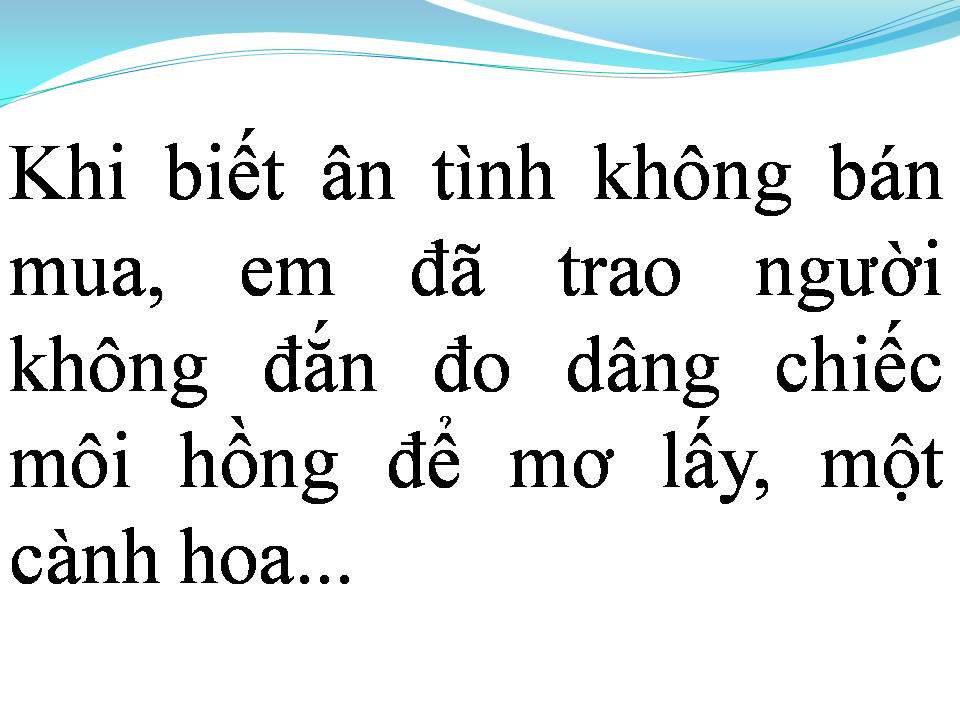 Lời bài hát HÁT CHO MỘT DÒNG SÔNG