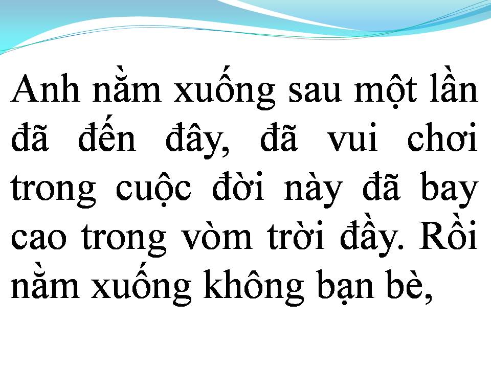 Lời bài hát HÁT CHO NGƯỜI NẰM XUỐNG