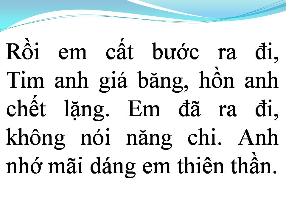 Lời bài hát HÁT CHO NGƯỜI Ở LẠI