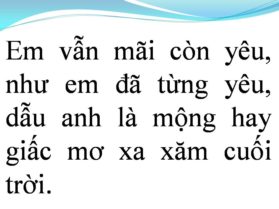 Lời bài hát HÁT CHO NGƯỜI TÌNH NHỚ