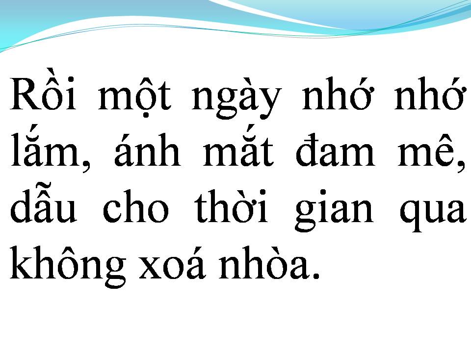 Lời bài hát HÁT CHO NGƯỜI TÌNH NHỚ