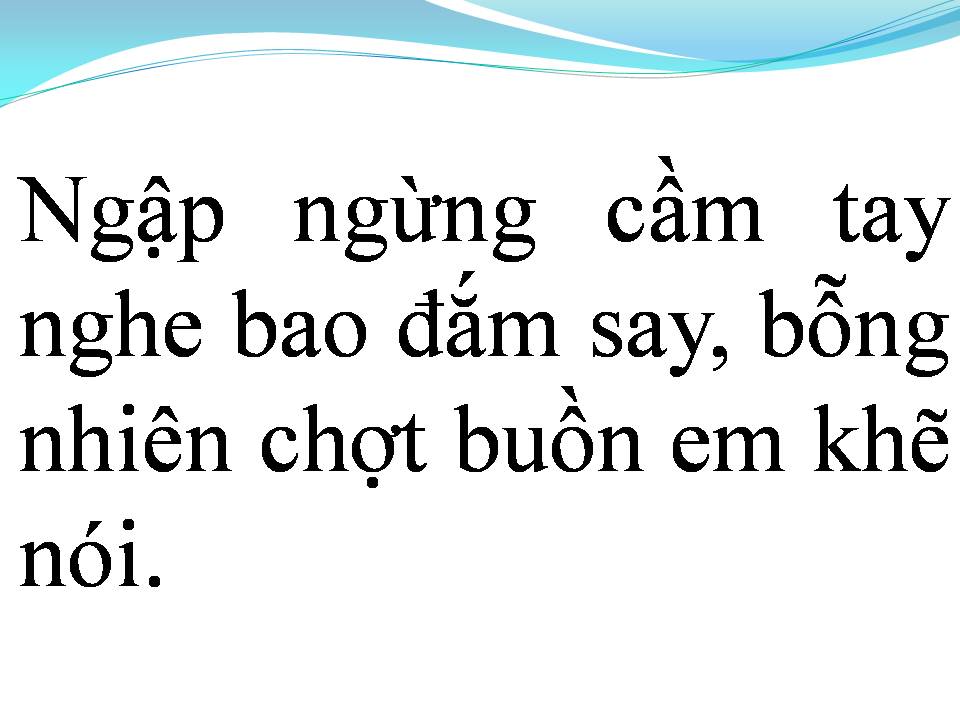 Lời bài hát HÁT CHO NGƯỜI TÌNH NHỚ