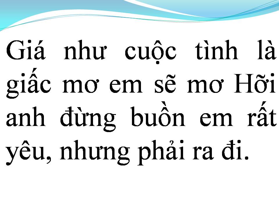 Lời bài hát HÁT CHO NGƯỜI TÌNH NHỚ