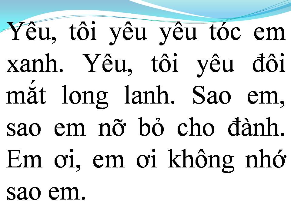 Lời bài hát HÁT CHO NGƯỜI TÌNH PHỤ