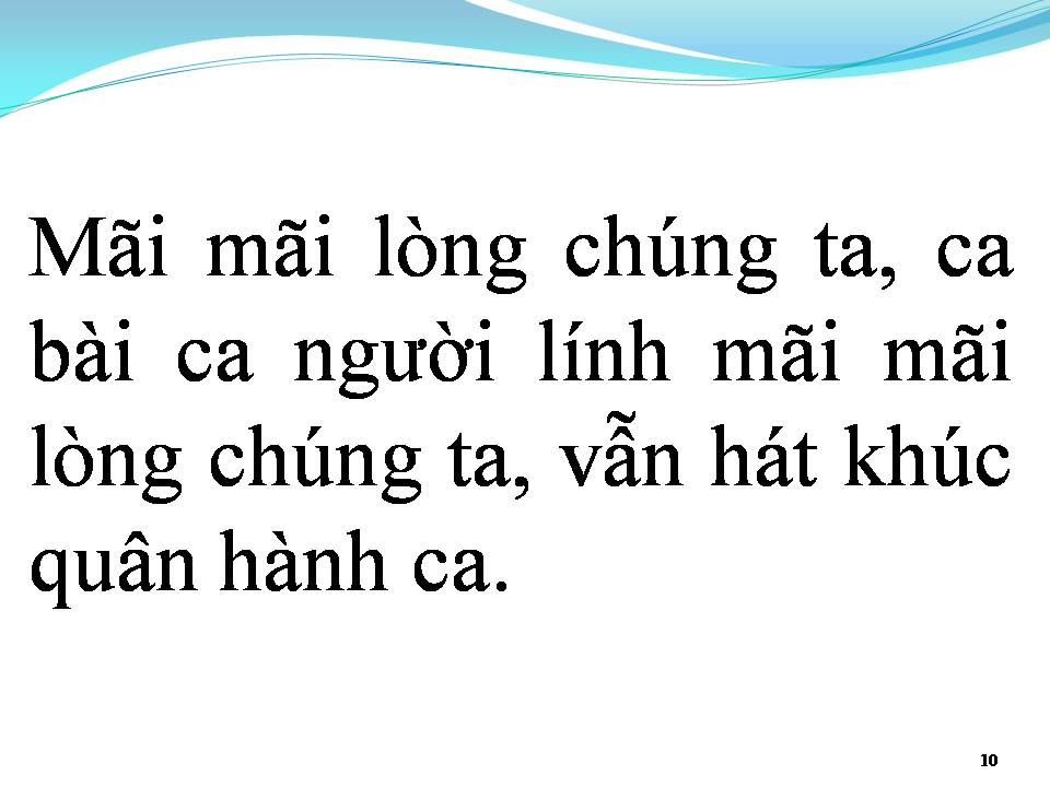 Lời bài hát HÁT MÃI KHÚC QUÂN HÀNH