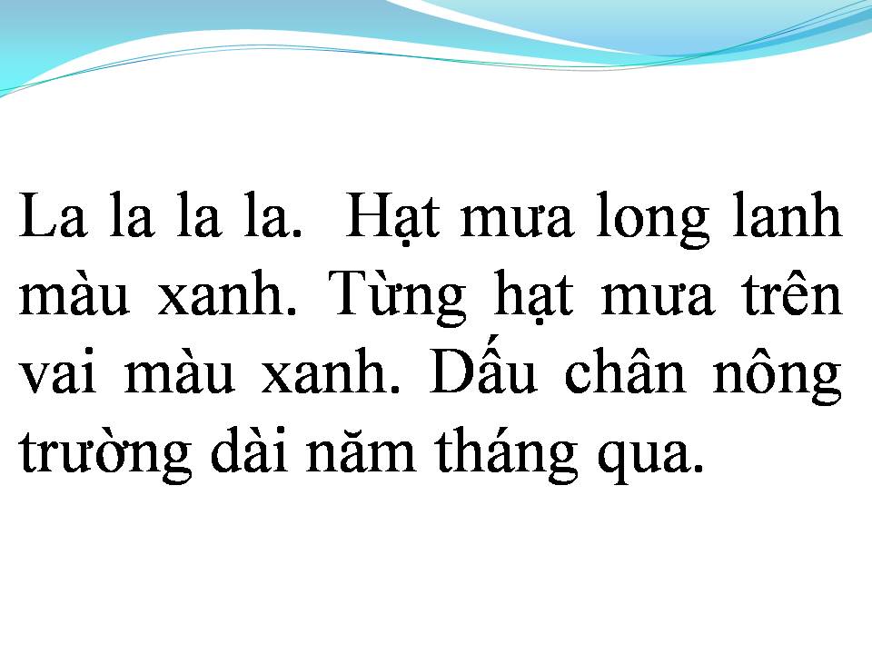 Lời bài hát HẠT MƯA LONG LANH