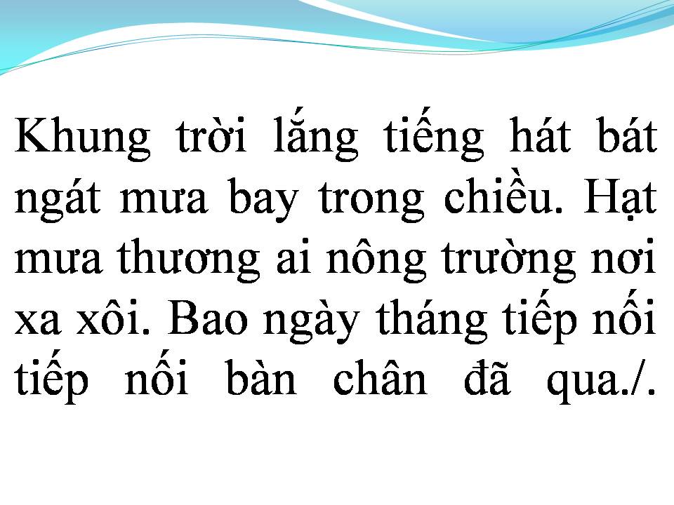 Lời bài hát HẠT MƯA LONG LANH