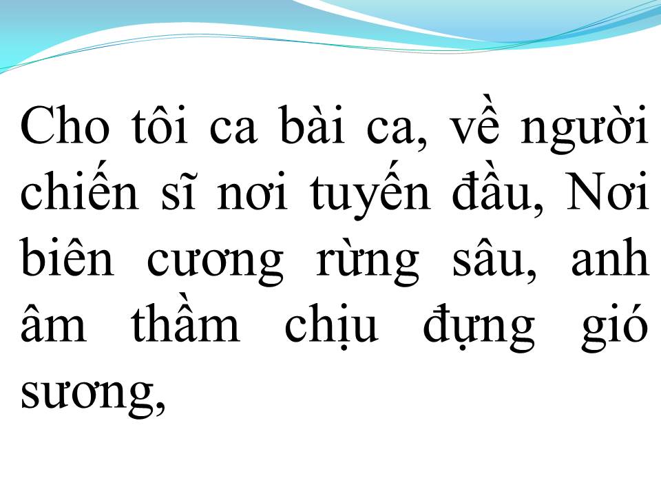 Lời bài hát HÁT VỀ ANH