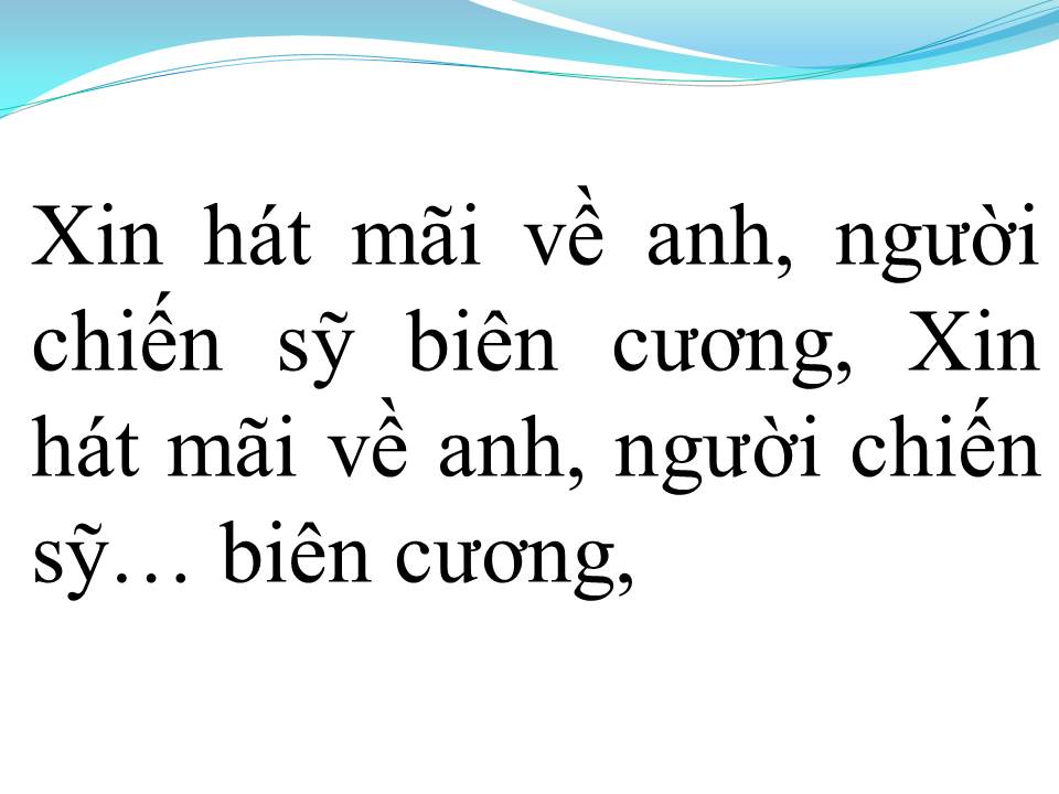Lời bài hát HÁT VỀ ANH