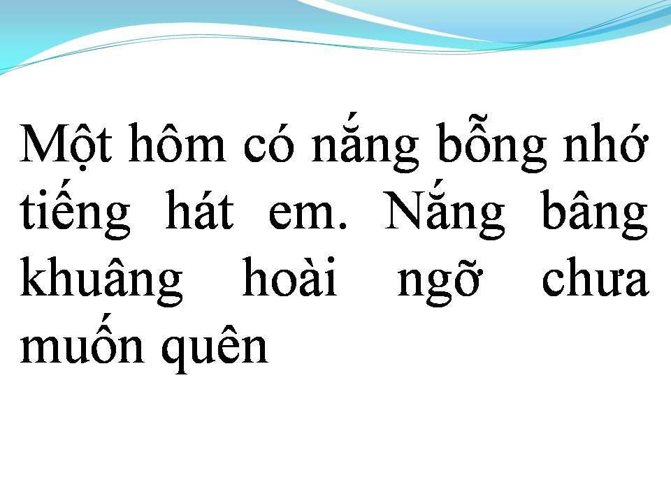 Lời bài hát HÁT VỚI CHÚ VE CON