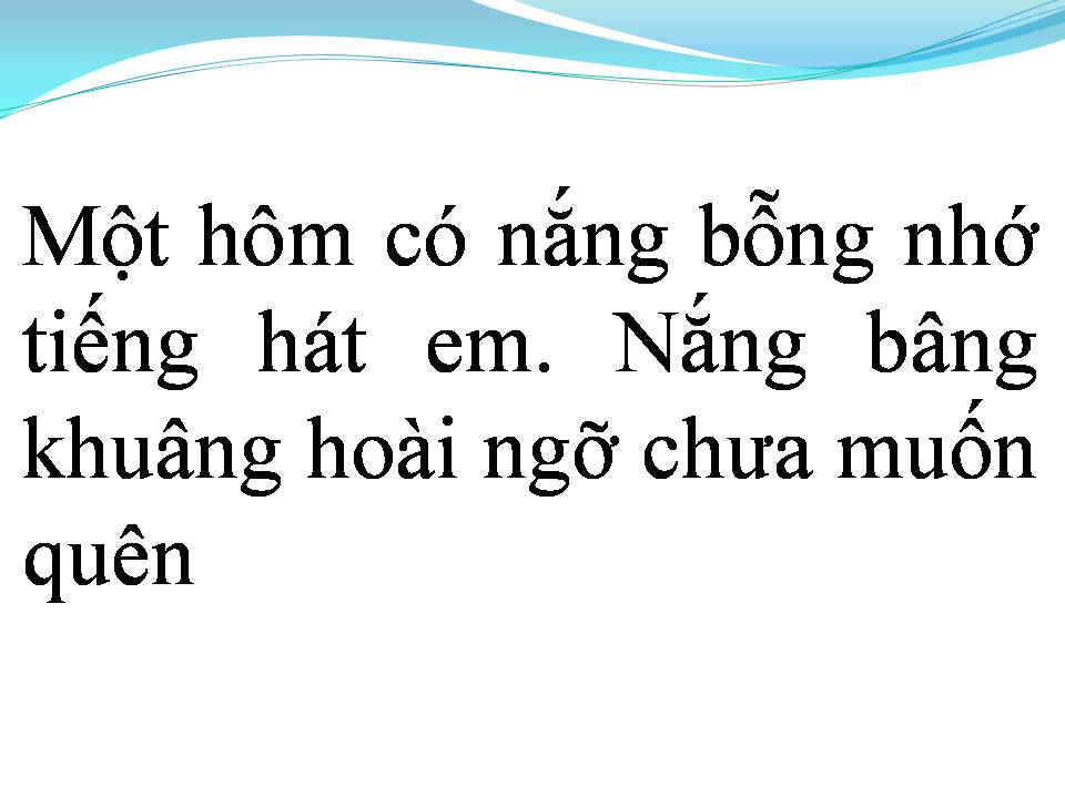 Lời bài hát HÁT VỚI CHÚ VE CON