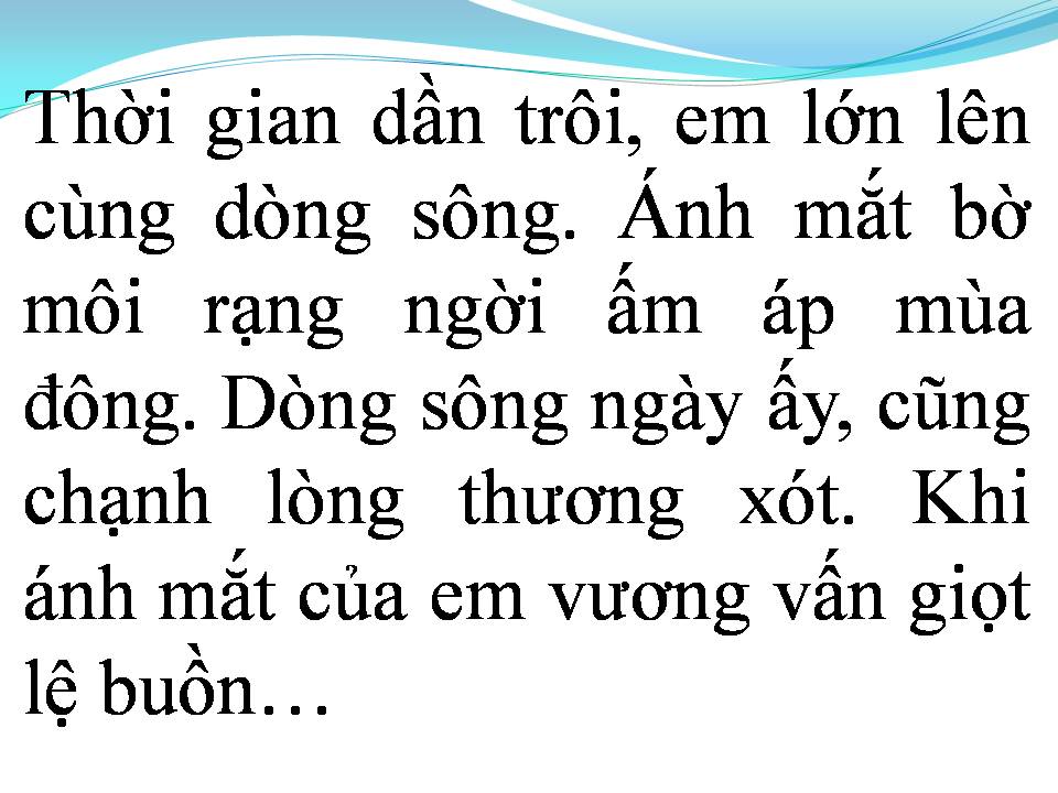 Lời bài hát HÁT VỚI DÒNG SÔNG