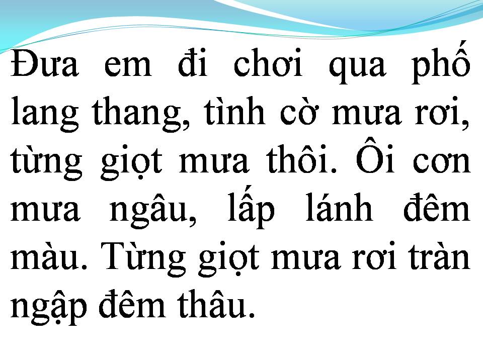 Lời bài hát HÃY ĐỂ MƯA RƠI