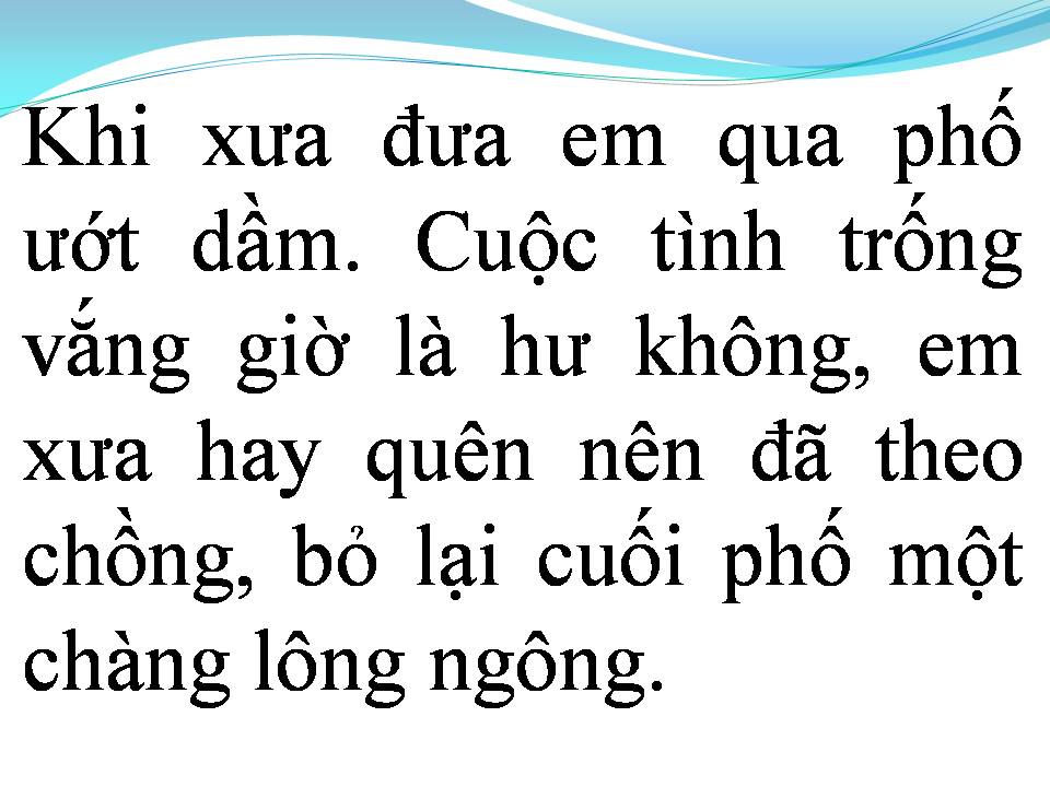 Lời bài hát HÃY ĐỂ MƯA RƠI