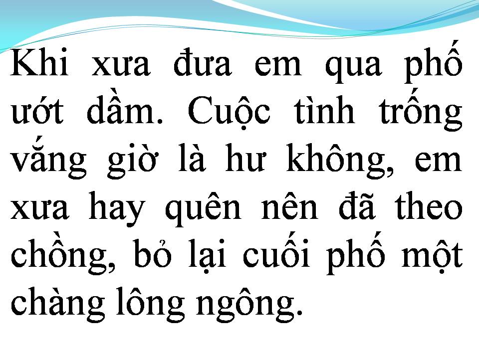 Lời bài hát HÃY ĐỂ MƯA RƠI