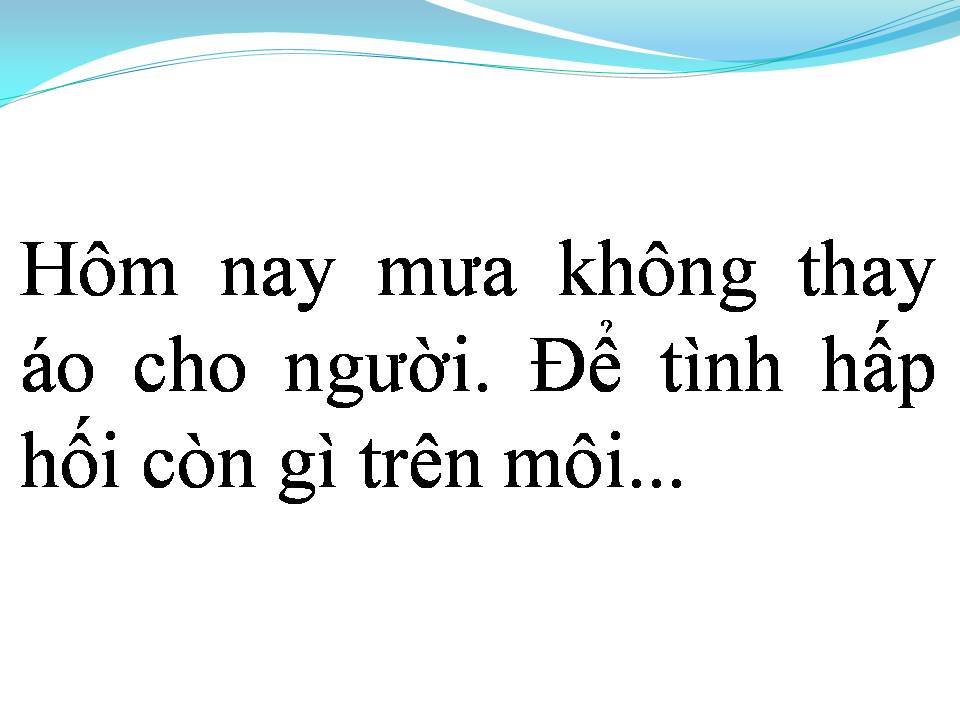 Lời bài hát HÃY ĐỂ MƯA RƠI