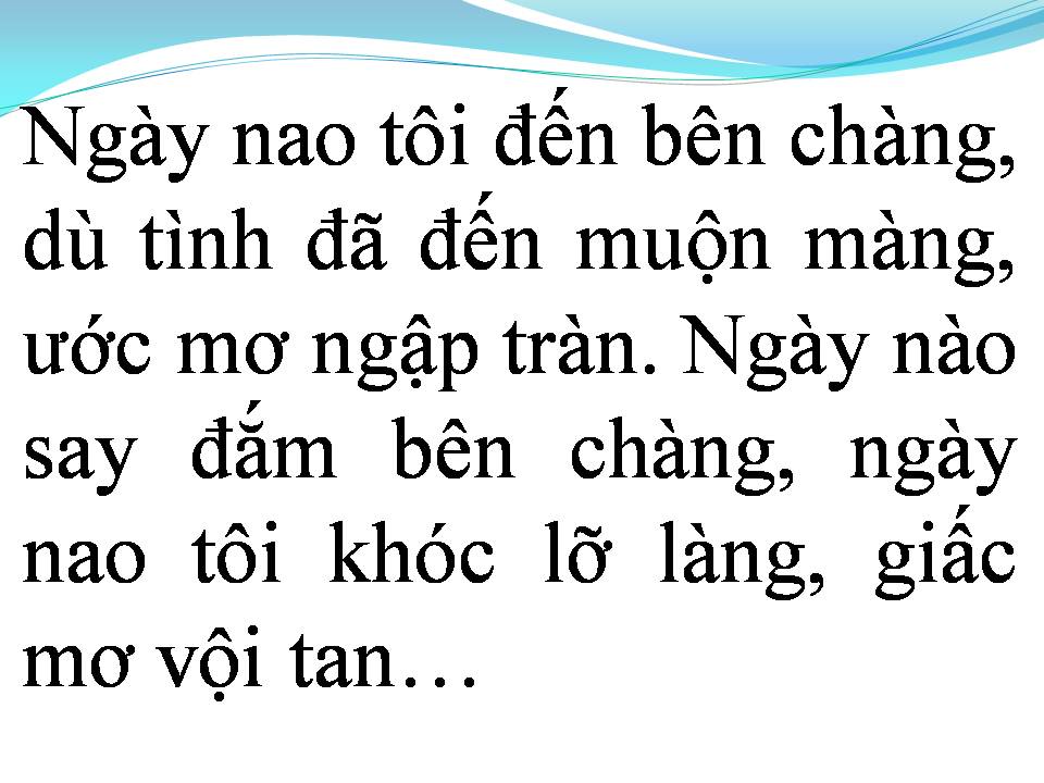 Lời bài hát HÃY ĐẾN BÊN CHÀNG