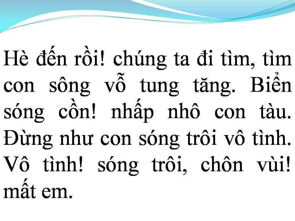 Lời bài hát KHÚC HÁT SAMBA