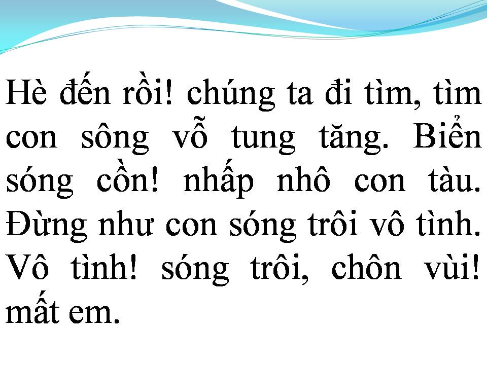 Lời bài hát KHÚC HÁT SAMBA