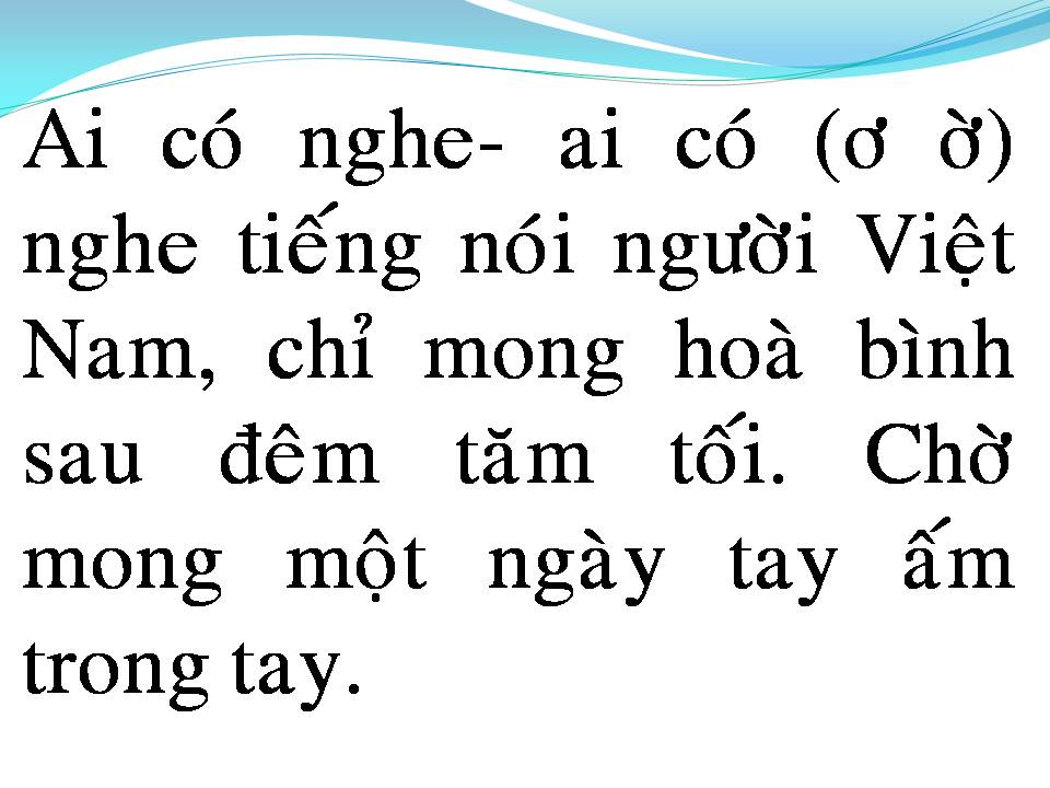 Lời bài hát HÃY SỐNG DÙM TÔI