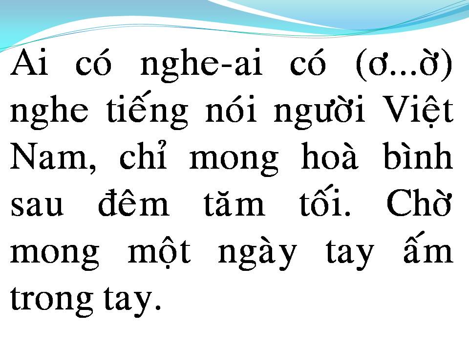 Lời bài hát HÃY SỐNG DÙM TÔI