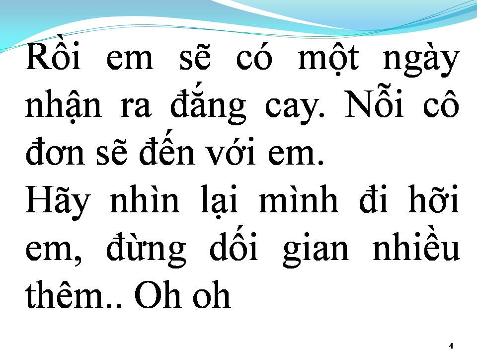 Lời bài hát HÃY NHÌN LẠI MÌNH ĐI