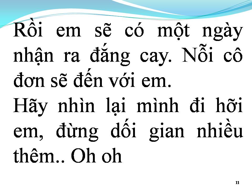 Lời bài hát HÃY NHÌN LẠI MÌNH ĐI