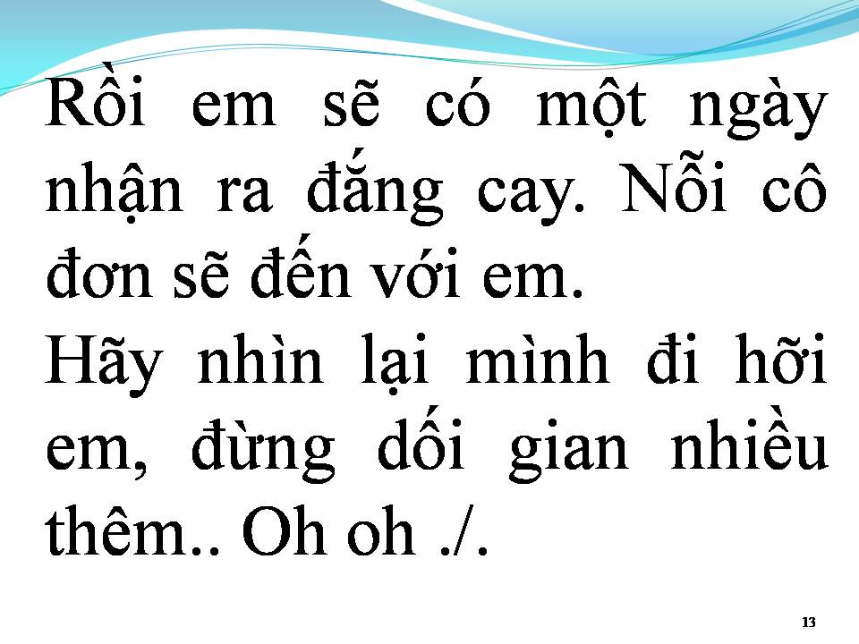Lời bài hát HÃY NHÌN LẠI MÌNH ĐI