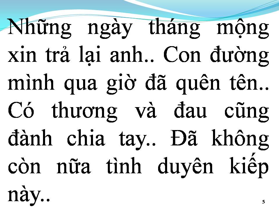 Lời bài hát HÃY QUÊN NHAU