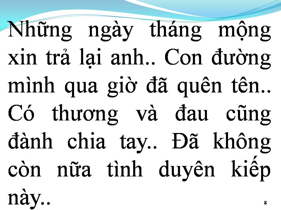 Lời bài hát HÃY QUÊN NHAU