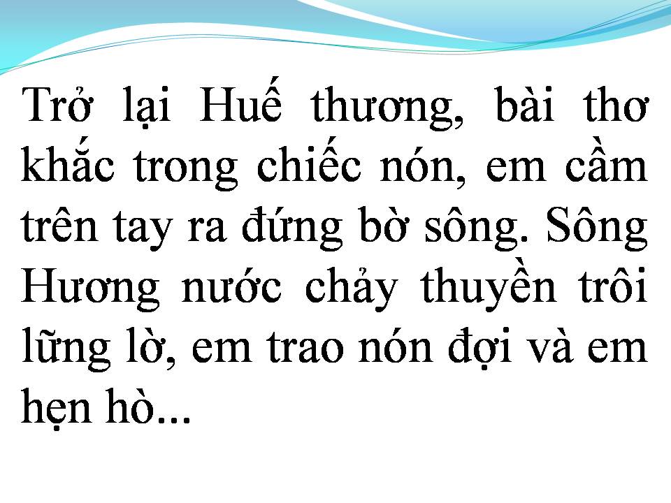 Lời bài hát HUẾ THƯƠNG