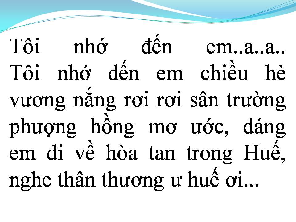 Lời bài hát HUẾ THƯƠNG