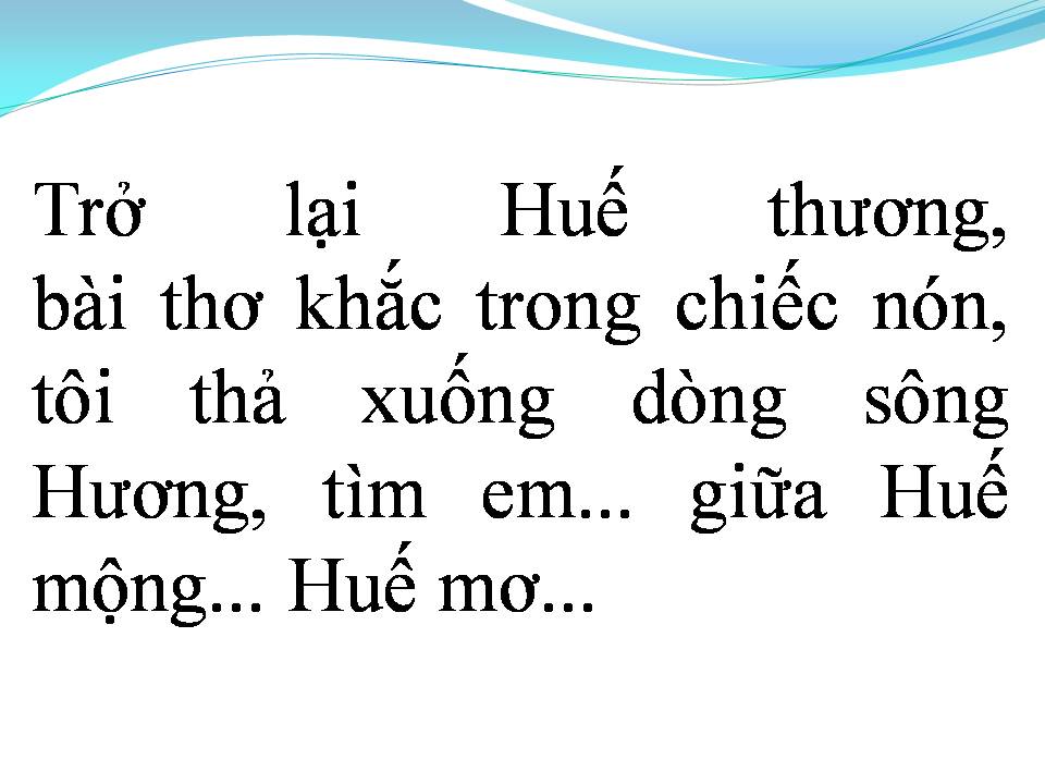Lời bài hát HUẾ THƯƠNG