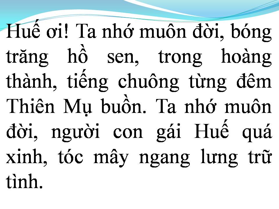 Lời bài hát HUẾ XƯA