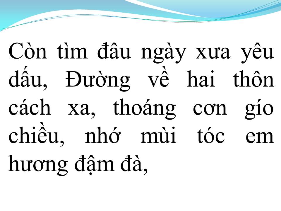 Lời bài hát HƯƠNG TÓC MẠ NON