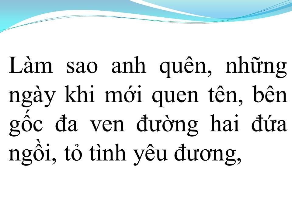 Lời bài hát HƯƠNG TÓC MẠ NON