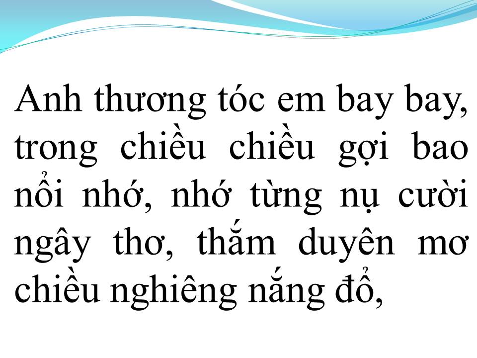 Lời bài hát HƯƠNG TÓC MẠ NON