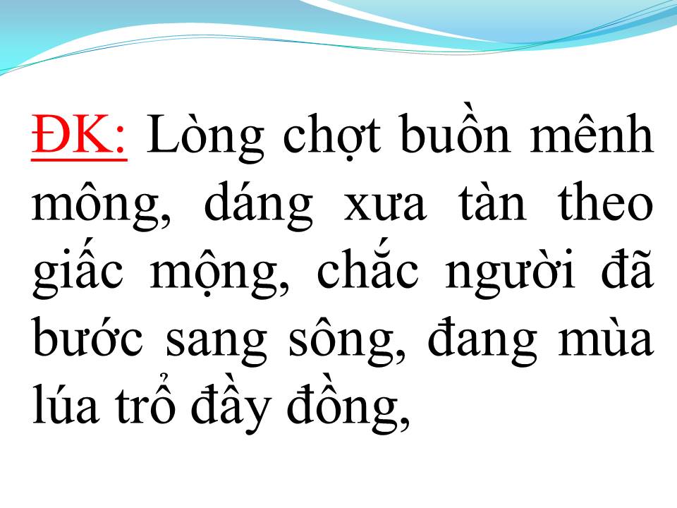 Lời bài hát HƯƠNG TÓC MẠ NON