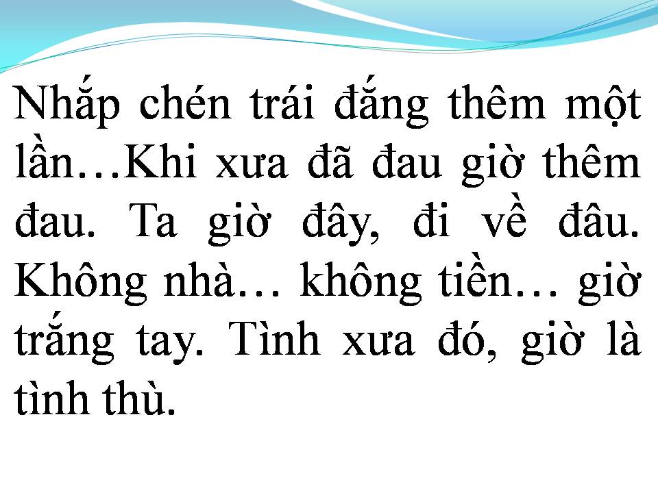 Lời bài hát KẺ TRẮNG TAY
